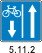Знак особых предписаний Дорога с полосой для велосипедистов