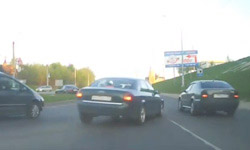 Разъезд на круговом перекрестке