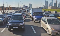 Движение в плотной пробке