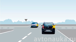 Как определить главную дорогу если нет знаков Разъезд при дальнем знаке