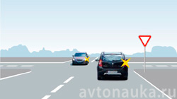 Как определить главную дорогу если нет знаков Разъезд при ближнем знаке