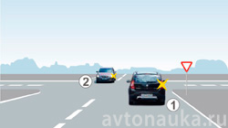 Как определить главную дорогу если нет знаков приоритета Встречный налево