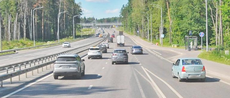 Две попутных полосы